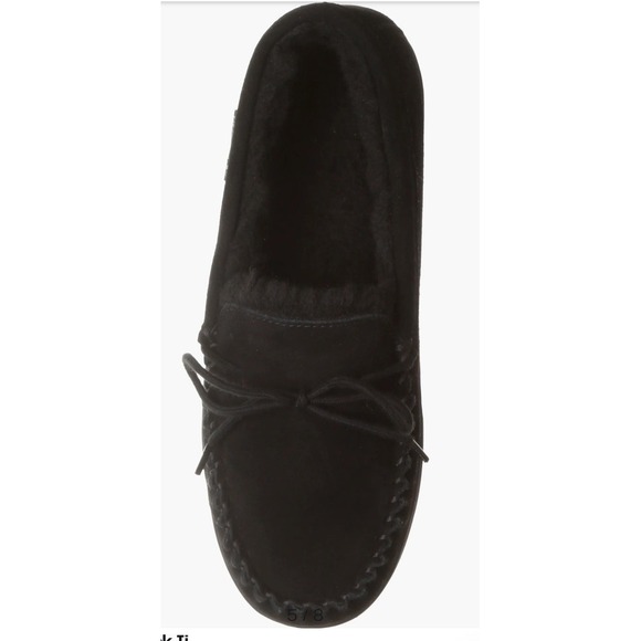 New BEARPAW Wyden II 2200 Mens Moc‎ Toe Black Slip On Slipper Shearling Lined 11 main image 4